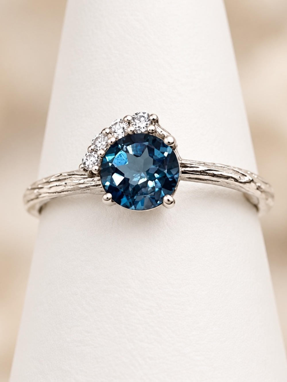 Size 5.5 London Blue Topaz 925 sterling silver ring